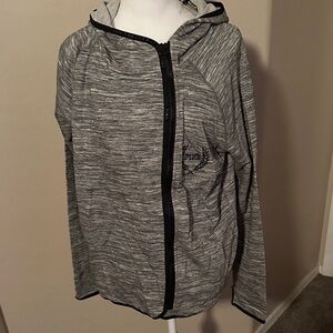 Vs pink Gray Zip-Up Hoodie